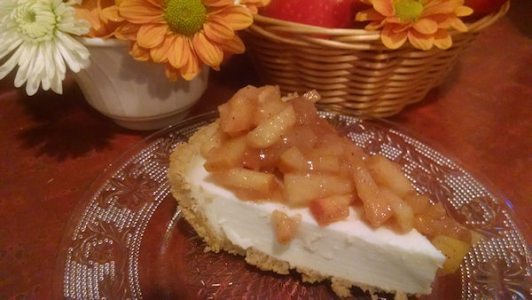 Apple cider cream cheese pie