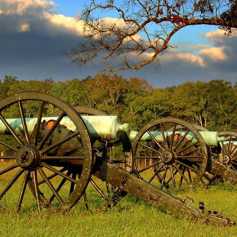 Civil War cannons near Chattanooga, TN
