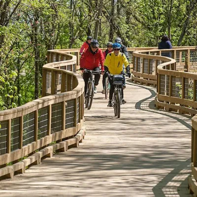 People riding bikes on the Chattanooga Greenway