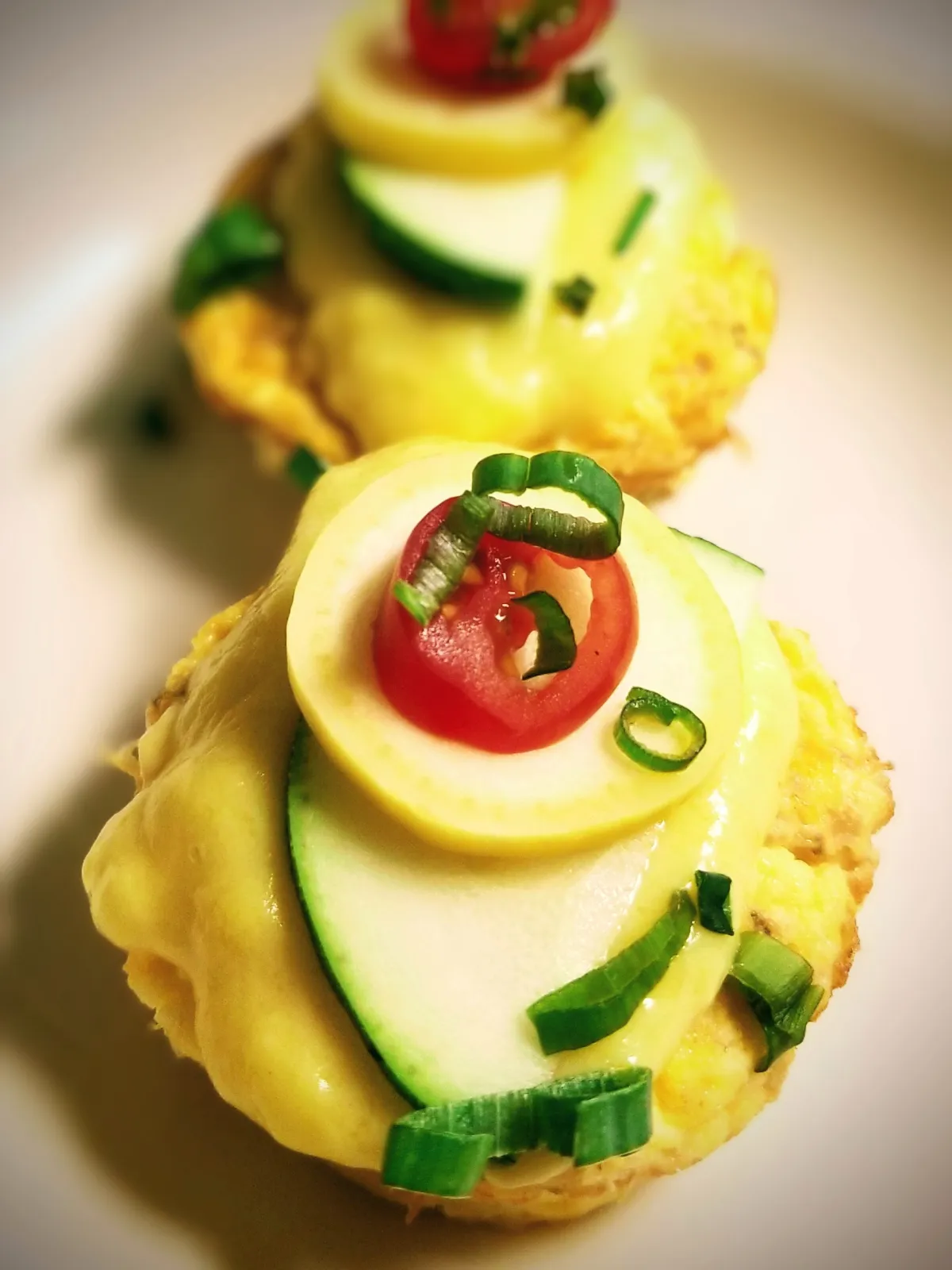 a close up of food on a plate